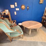 Vintage farmhouse coffee table with flaps