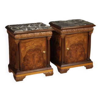 paire de tables de chevet italiennes des années 60