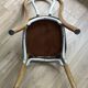 Set of 3 FISCHEL stamped bentwood bistro chairs from 1920-40.