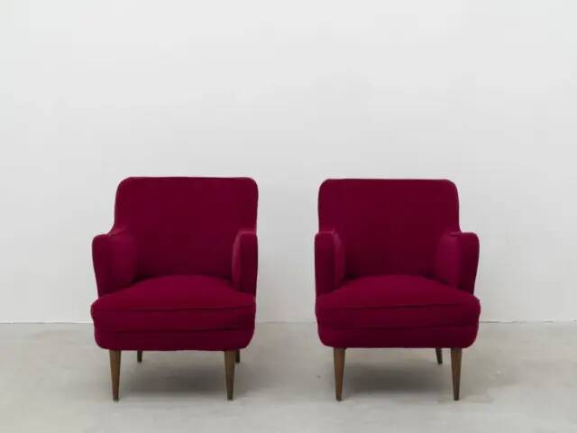 Gustavo Pulitzer Finali pour Cassina, paire de fauteuils, Italie, 1955