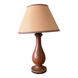 Small table lamp in old turned wood