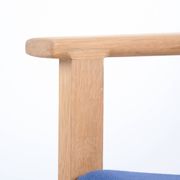 Hans J. Wegner – Lounge chair GE 284 – Getama – Oak & blue wool