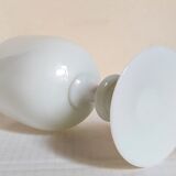 Vintage white opaline vase-cup 16.5 cm