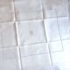 Set of 8 satin damask tablecloths, 19th, monogrammed "BG"