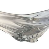 Daum, important crystal centrepiece and trinket dish from around 1950.