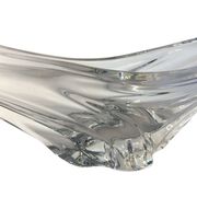 Daum, important crystal centrepiece and trinket dish from around 1950.