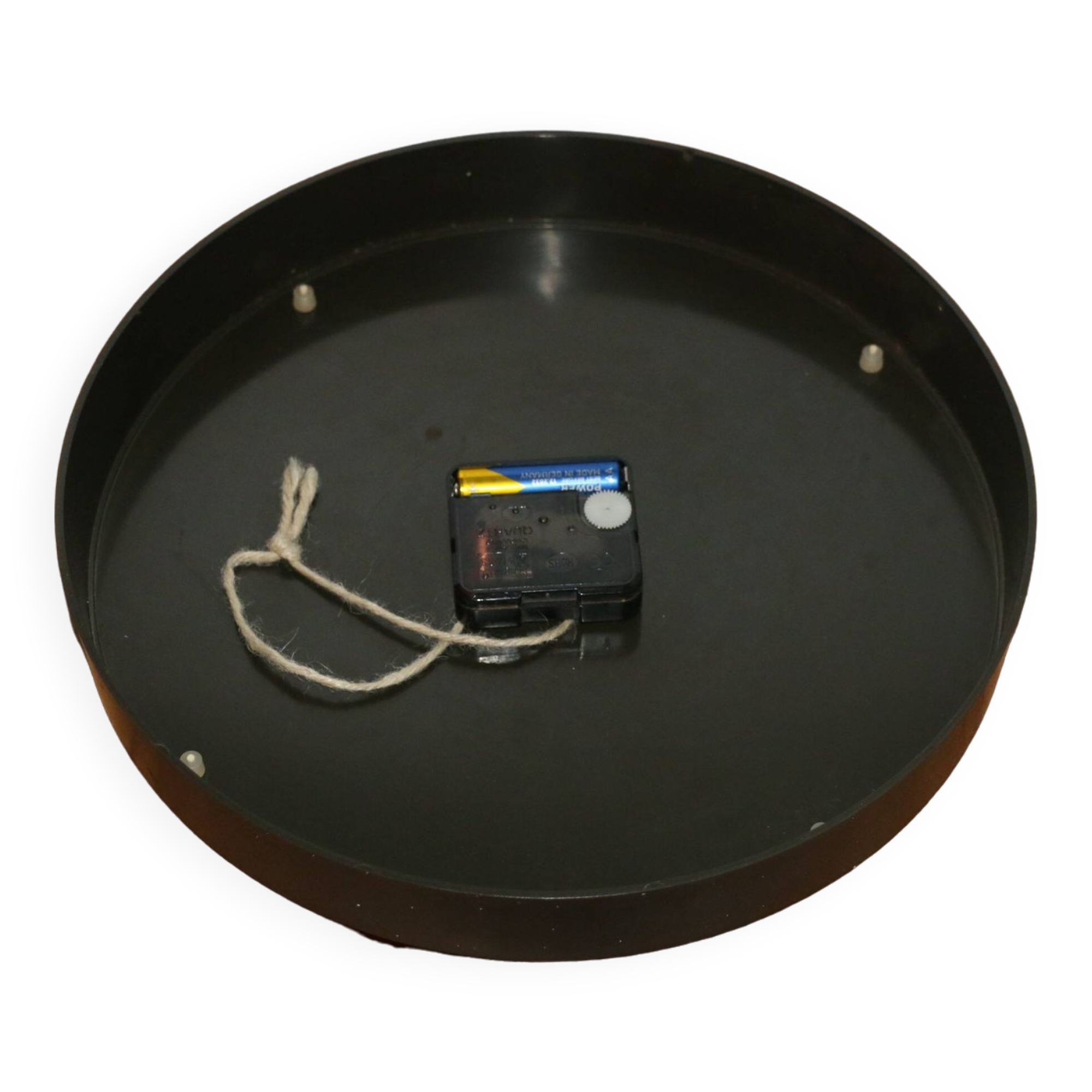 Jaz wall clock plastic chrome steel