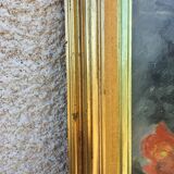 Painting on wood bouquet of flowers