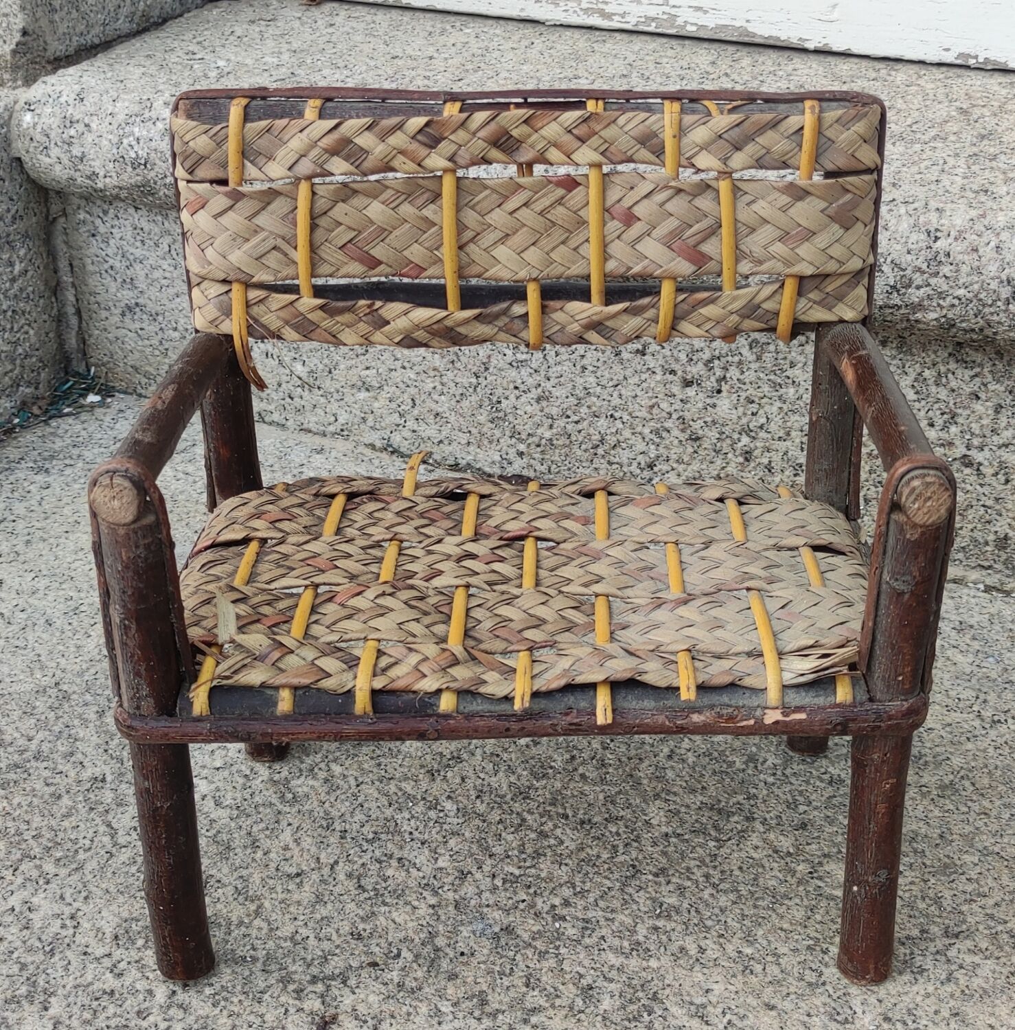 Living room wicker doll