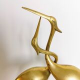 Couple of brass herons
