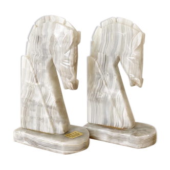 2 onyx book book ends