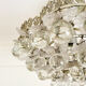 Vintage crystal ceiling light decorated with leaves and clusters – Spain year
