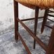 Paire de fauteuils rustique en chêne