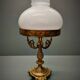 Tripod table lamp - Gilded bronze, opaline - 50s - France