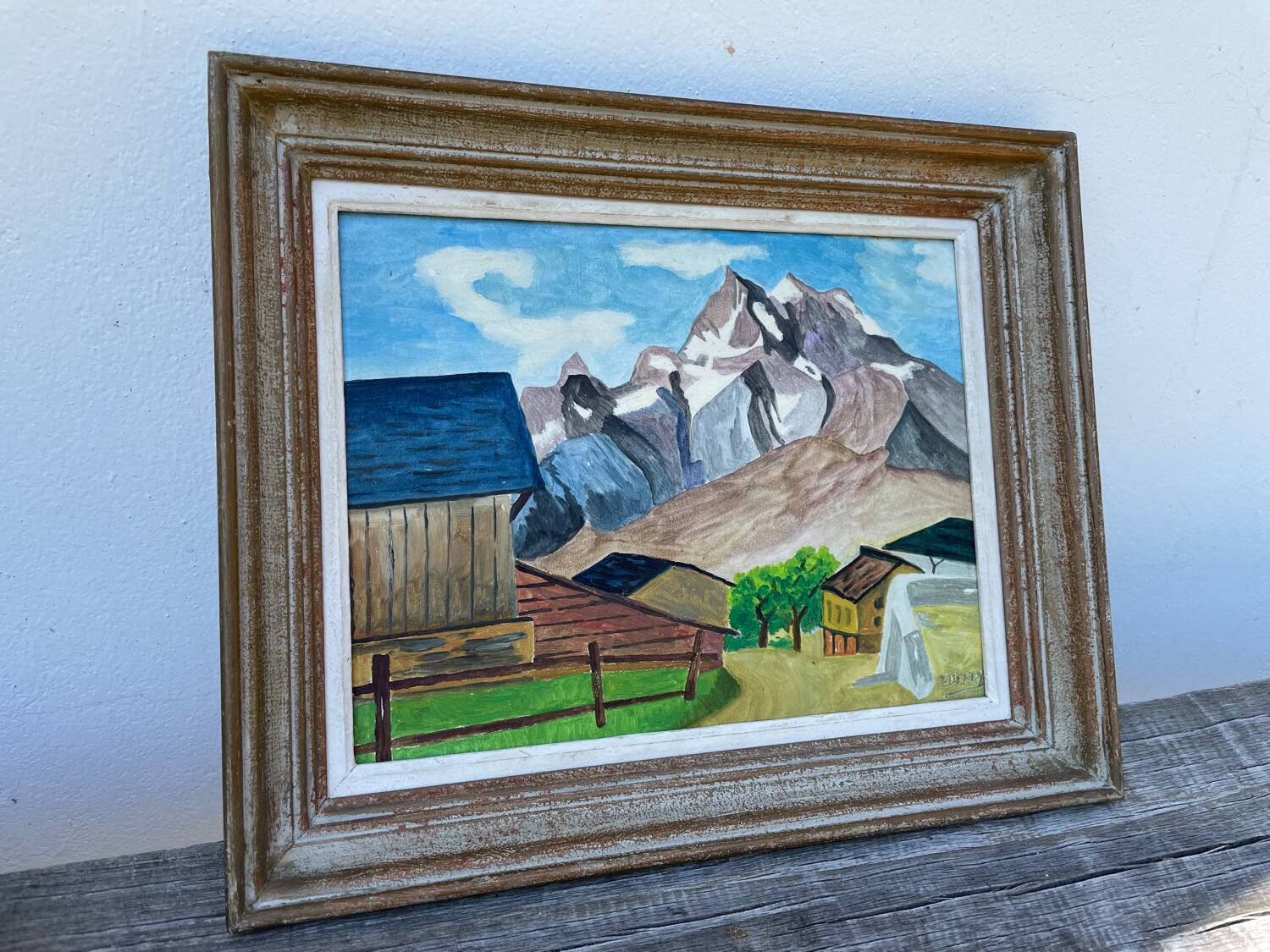 Tableau paysage montagne