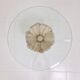 Italian "Flower" Coffee Table in Travertine With Facet-cut Round Plate, 1980s