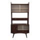 Vintage sideboard wall cabinet with glass sliding doors