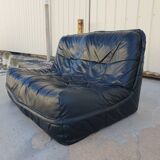 2 seater leather sofa 1970