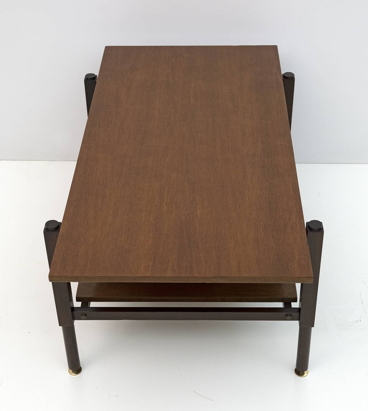 Ico Parisi Mid-Century Modern Italian Mahogany Coffee Table, 1950s
