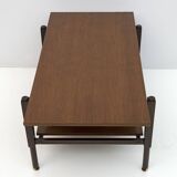 Ico Parisi Mid-Century Modern Italian Mahogany Coffee Table, 1950s