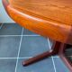 Scandinavian type extendable round table in teak and teak veneer year 1960