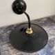 Vintage wall lamp in black enamelled sheet metal electrified to nine