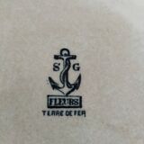 19th century pedestal plate Iron Earth