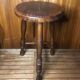 Tabouret de traite tripode style charles dudouyt bois vintage #a582
