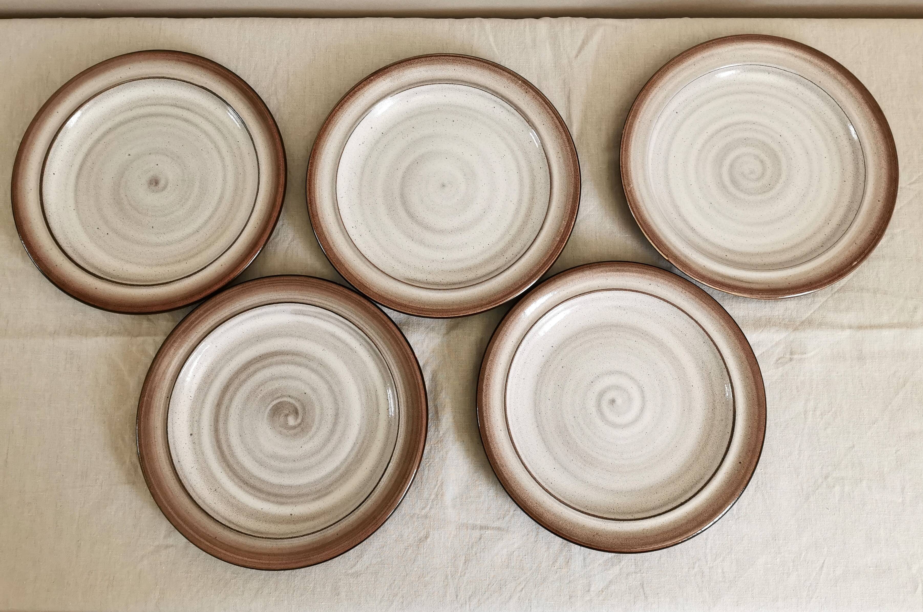 Niderviller Fonteneige service 10 flat plates 10 soup plates