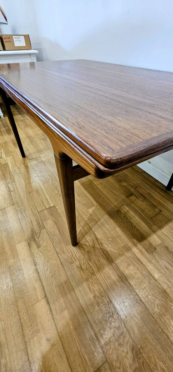 Danish teak table Scandinavian design by Johannes Andersen