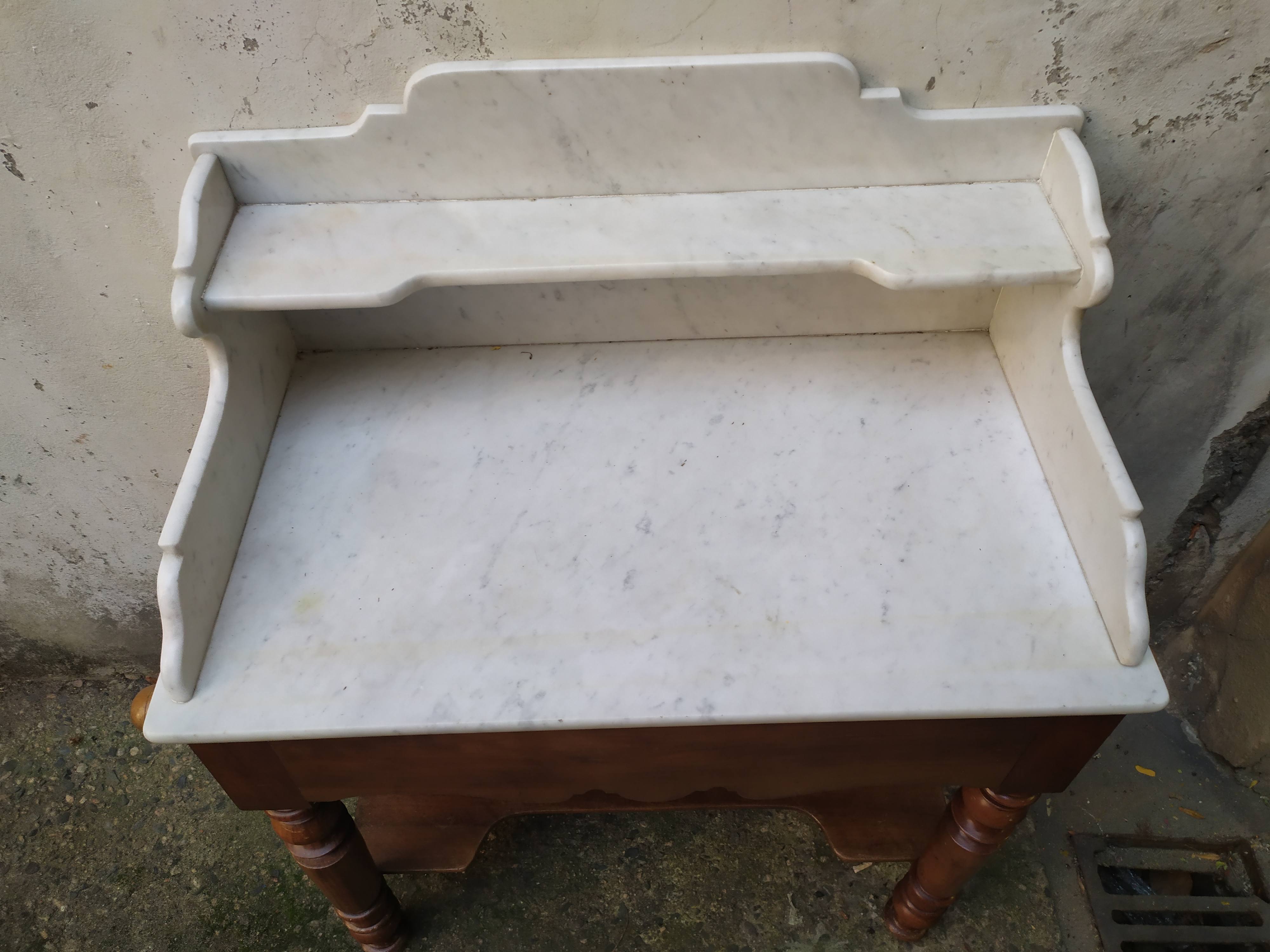 Marble toilet table