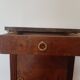 pretty Louis XVI Style bedside cabinet - 1 drawer - 1 Elm Burl marble tray door