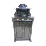 Blackened wooden buffet