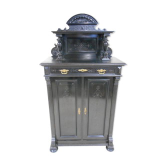 Blackened wooden buffet