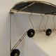 Vintage coat rack, 50s, 60's, perforated tole