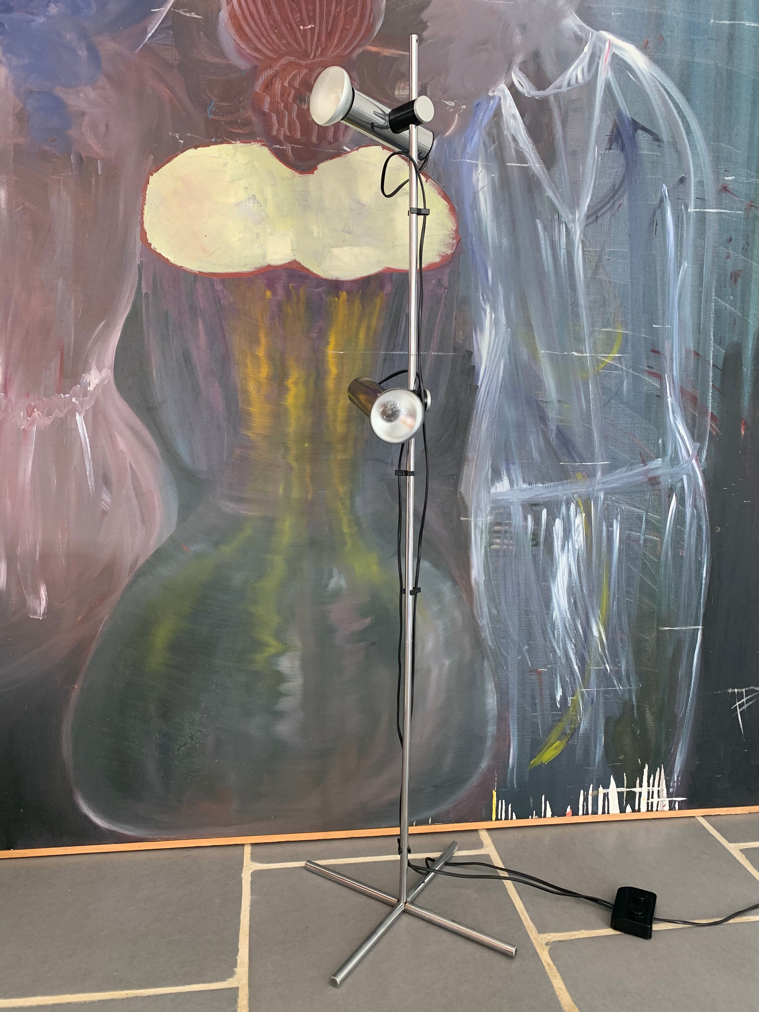 Targetti vintage chrome lampfloor