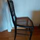 Chaise Napoleon III authentique assise cannage