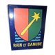 Old plate, enamelled in colour to ask or suspend