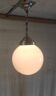 Suspension design Bauhaus globe opaline (diam: 20 cm) - mid 20th century