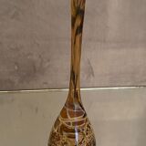 Soliflore vase in tinted glass with marbled decoration Murano Venice