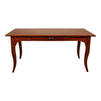 Louis XV table in oak, late 18th century.