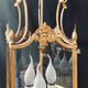 Lantern 3 lights bronze and brass