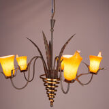 Italian Hollywood Regency Chandelier, 1970s