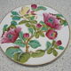 Paris porcelain plate with floral decoration