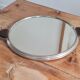 Art deco mirror and ebony tray