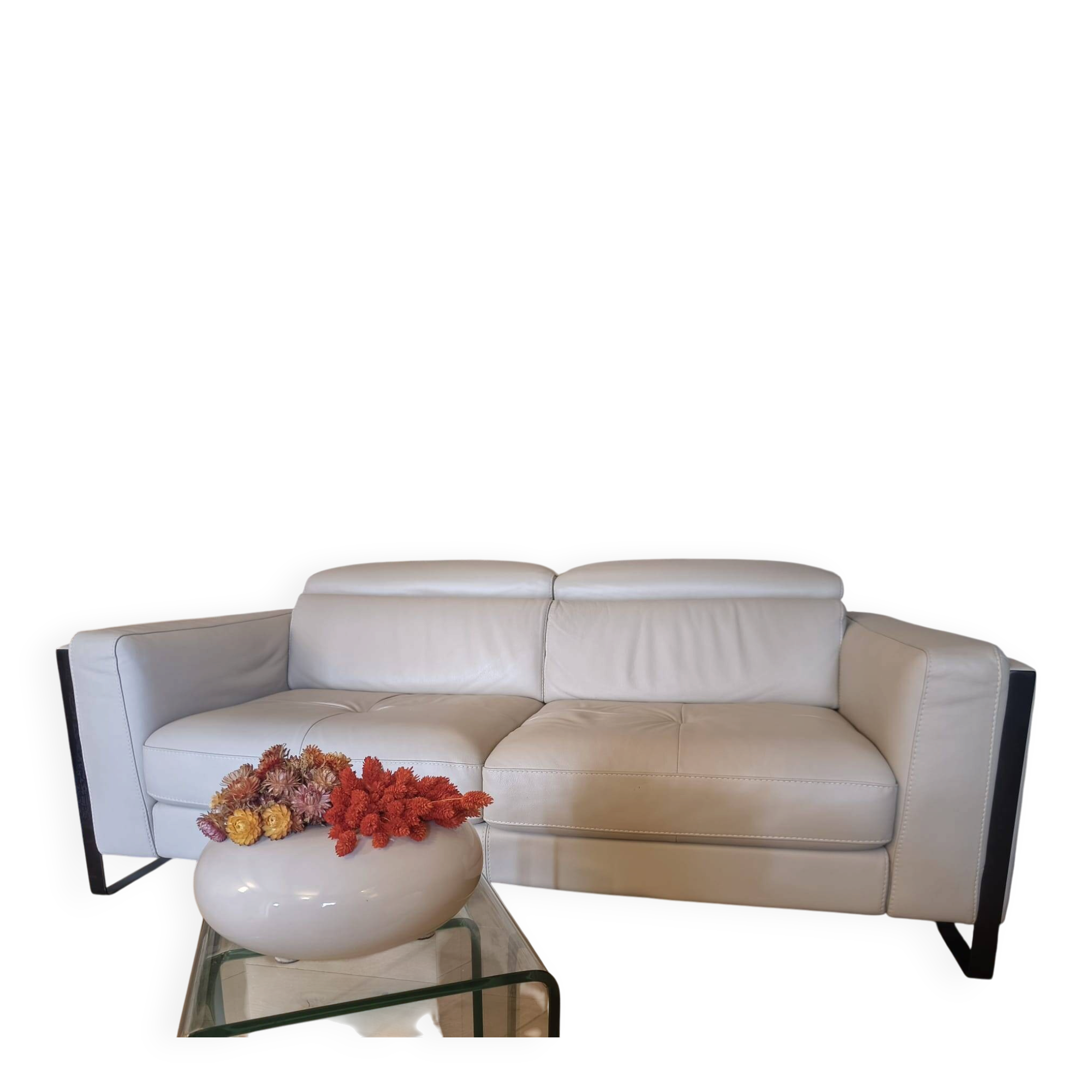 Leather sofa - Maison XXL
