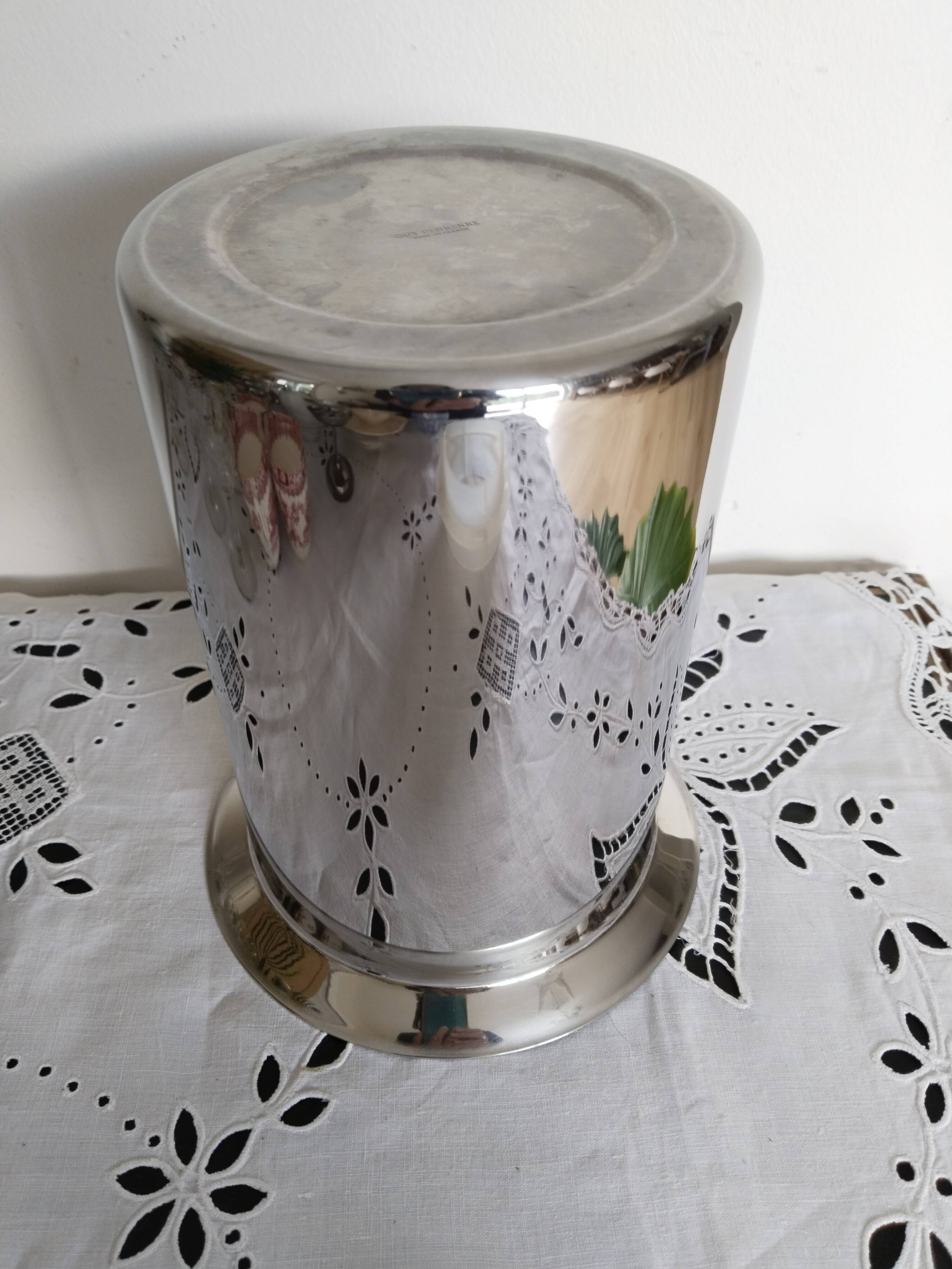 Guy Degrenne stainless steel Champagne bucket, ice bucket, cooler