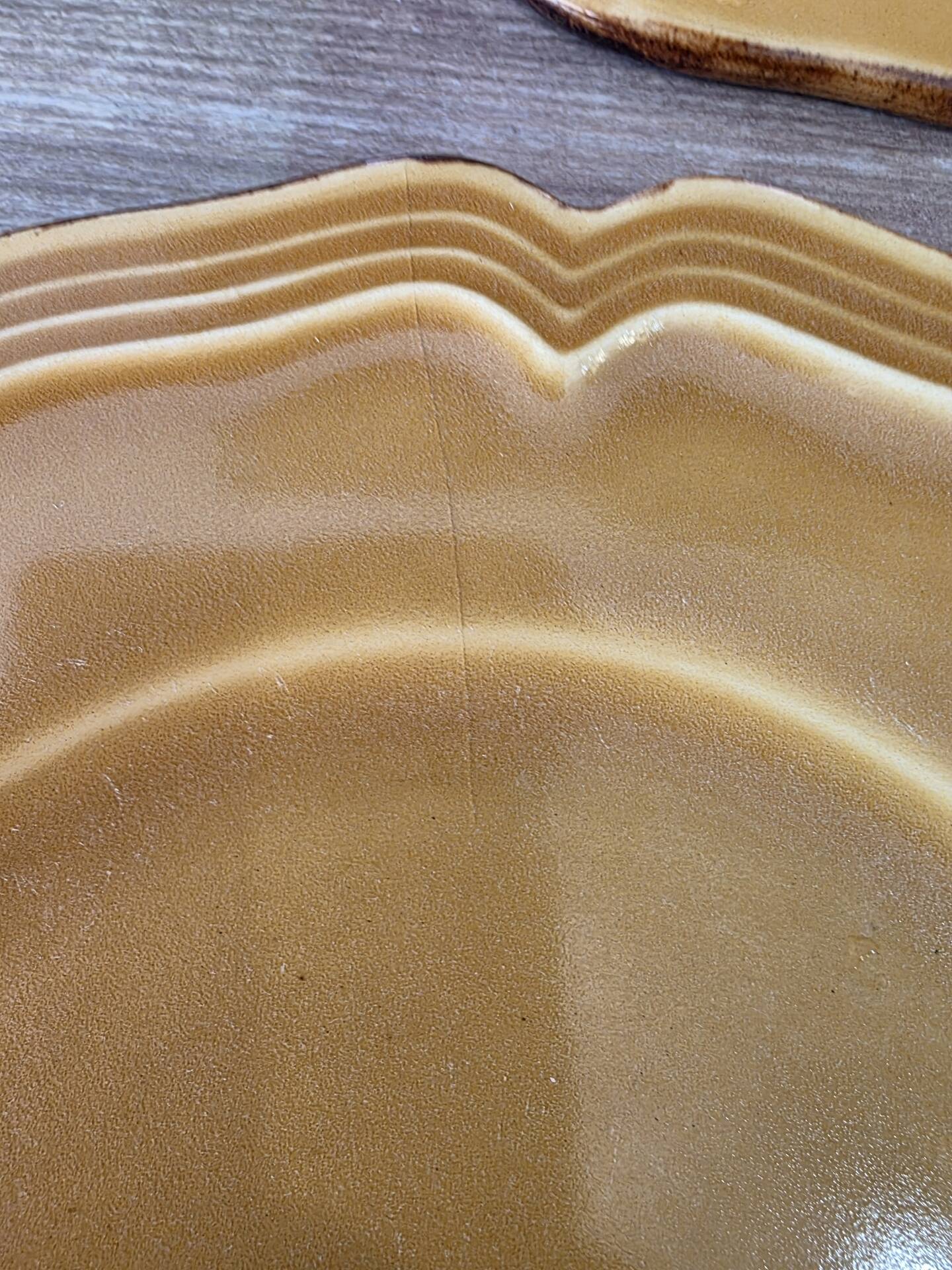 5 Dieulefit Milon plates in glazed earthenware