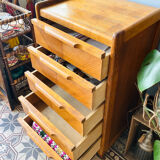 Small wooden chest of drawers from the 1950s.