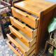 Small wooden chest of drawers from the 1950s.